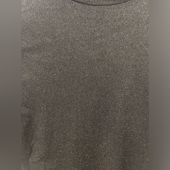 Naked Wardrobe NWT Glitter Long Sleeve Mock Turtleneck Bodysuit - Picture 5 of 6